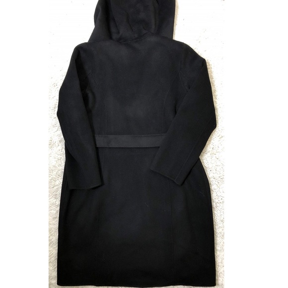 NWT $795 Theory Wilrose Wool Cashmere Black Coat - Picture 2 of 4